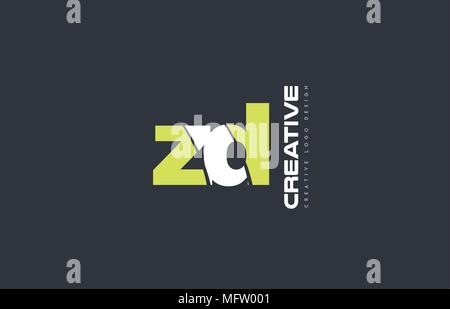 joint joined letter combination zd z d alphabet green blue blackground ...