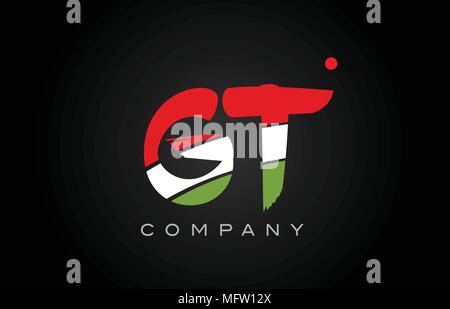 GT G T letter logo combination alphabet vector creative company icon ...