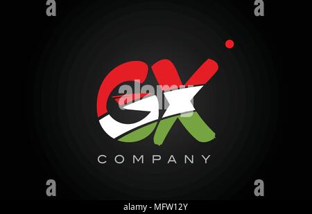 GX G X letter logo combination alphabet vector creative company icon ...