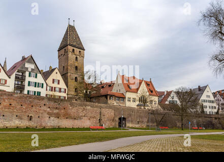 View of Ulm town - Germany, Baden-Wurttemberg Stock Photo