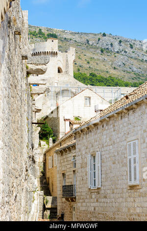 Architecture of the Old town of Dubrovnik, Croatia. View from the walls Stock Photo