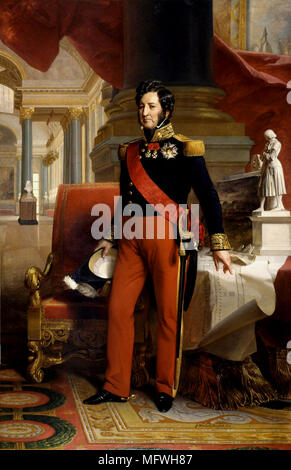 Louis Philippe I (1773 – 1850) King of the French from 1830 to 1848 as the leader of the Orléanist party. Portrait by Franz Xaver Winterhalter Stock Photo