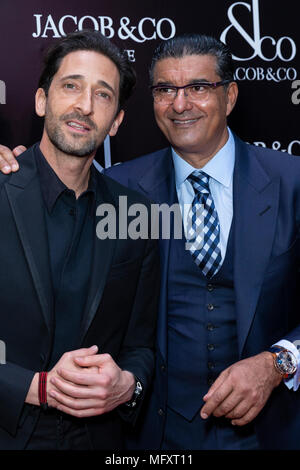 New York NY April 26 2018 Adrien Brody and Jacob Arabo