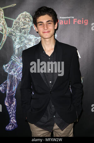 Beverly Hills, Ca. 26th Apr, 2018. David Mazouz at the 2018 Artemis Awards Gala at the Ahrya Fine Arts Theater in Beverly Hills, California on April 26, 2018. Credit: Faye Sadou/Media Punch/Alamy Live News Stock Photo