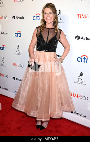 Savannah Guthrie attending the 2018 Time 100 Gala at Jazz at Lincoln Center on April 24, 2018 in New York City. Stock Photo