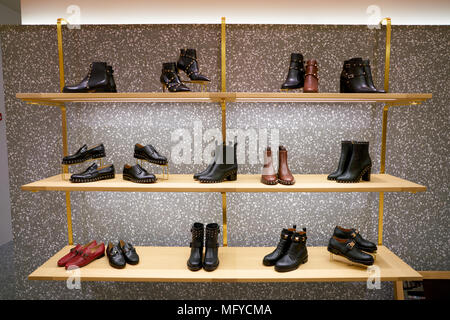 ROME ITALY CIRCA NOVEMBER 2017 Valentino shoes on display at a second flagship store of Rinascente in Rome Stock Photo Alamy