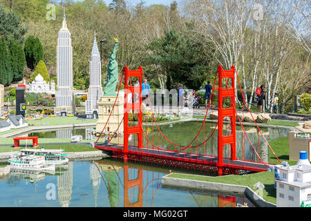 Miniland USA at Legoland Windsor Resort, Windsor, Berkshire, England, United Kingdom Stock Photo