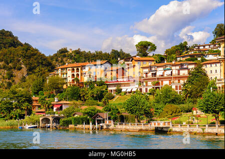 Lavena Ponte Tresa, a comune on Lake Lugano, the Province of Varese in the Italian region Lombardy Stock Photo