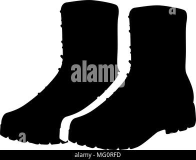 military boots equipment icon vector illustration design Stock Vector ...