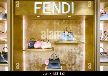 Fendi bags at the Rinascente fashion store in Rome Stock Photo - Alamy