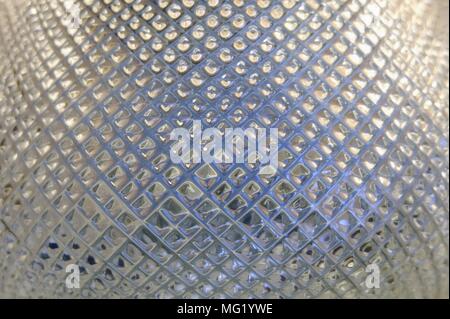 Close up Crystal Glass Background. Stock Photo