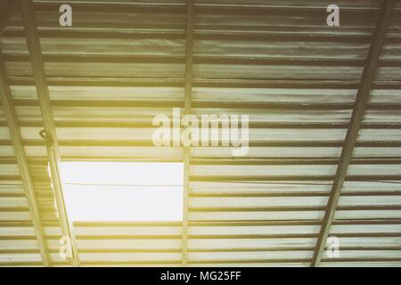 Heat Roof Insulation Background. Stock Photo