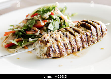 Kofta Kebab and salad Stock Photo