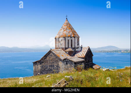 Sevanavank (Sevan Monastery), a monastic complex located on a  shore of Lake Sevan in the Gegharkunik Province of Armenia