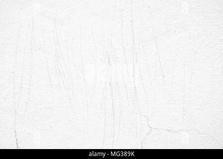 Pencil Scratch on White Concrete Wall Background. Stock Photo