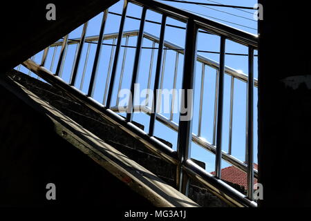 Angle view of Overpass Bridge. Stock Photo