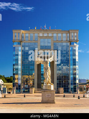 Copy of the Winged Victory of Samothrace in Montpellier - France Stock Photo