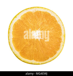 Fresh blood dark orange isolated on white background with clipping path Stock Photo