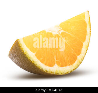 Fresh blood dark orange isolated on white background with clipping path Stock Photo