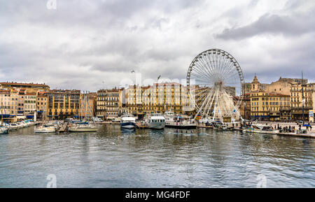 Marseille near the Old Port - France, Provence Stock Photo