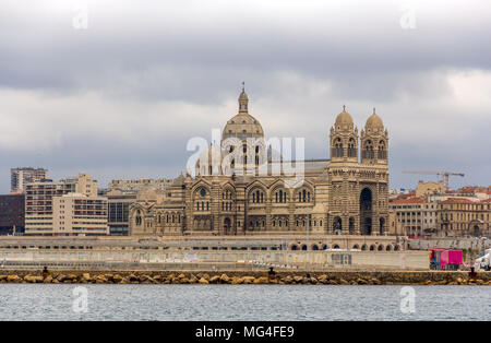 Cathedral Sainte-Marie-Majeure of Marseille - France Stock Photo