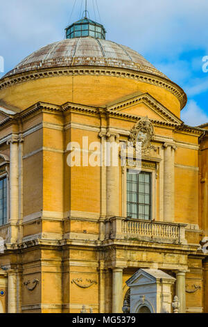 ROME, ITALY, JANUARY - 2018 - Exterior view of vatican museum building from courtyard of the pigna. Stock Photo