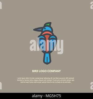 Bird vector logo Stock Vector