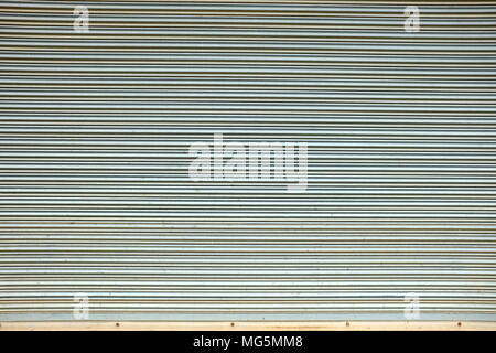 Old Folding Metal Door Background. Stock Photo