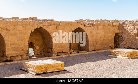 Lower yard in the Kerak Castle, a large crusader castle in Kerak (Al ...