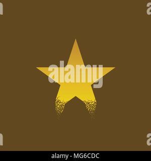 Golden star icon Stock Vector
