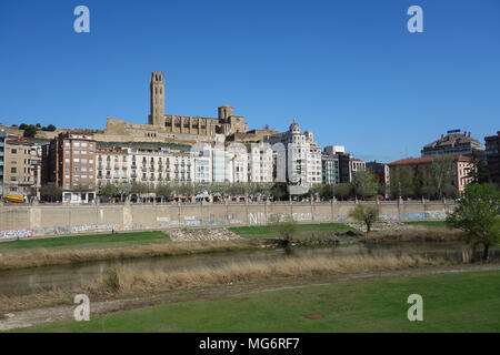 La Seu Vella, Lleida, Catalonia, Spain Stock Photo