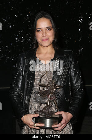 Beverly Hills, Ca. 26th Apr, 2018. Michelle Rodriguez, at the 2018 Artemis Awards Gala at the Ahrya Fine Arts Theater in Beverly Hills, California on April 26, 2018. Credit: Faye Sadou/Media Punch/Alamy Live News Stock Photo