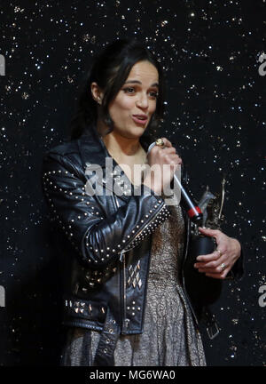 Beverly Hills, Ca. 26th Apr, 2018. Michelle Rodriguez, at the 2018 Artemis Awards Gala at the Ahrya Fine Arts Theater in Beverly Hills, California on April 26, 2018. Credit: Faye Sadou/Media Punch/Alamy Live News Stock Photo