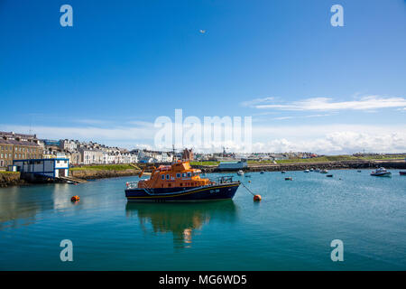 Portrush, Northern Ireland. 27th April 2018. The Lifeboat on a gorgeous sunny day in Portrush Harbour Northern Ireland. Credit: Gary Bagshawe/Alamy Live News Stock Photo