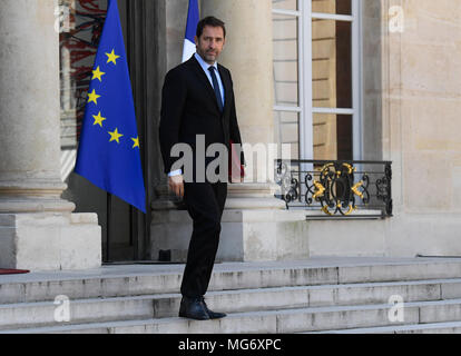 Paris, France. 27th Apr, 2018. the French Weekly Cabinet meeting in Paris Credit: Avenir Pictures/Alamy Live News Stock Photo