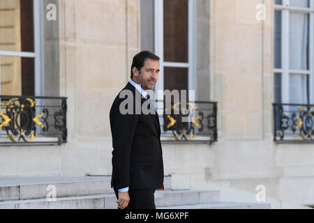Paris, France. 27th Apr, 2018. the French Weekly Cabinet meeting in Paris Credit: Avenir Pictures/Alamy Live News Stock Photo