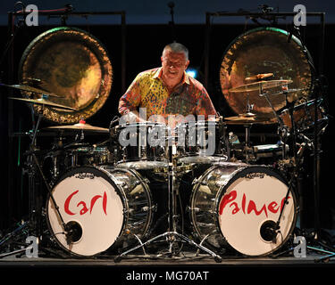 Fort Lauderdale FL, USA. 26th Apr, 2018. Carl Palmer performs at The Broward Center on April 26, 2018 in Fort Lauderdale, Florida. Credit: Mpi04/Media Punch/Alamy Live News Stock Photo
