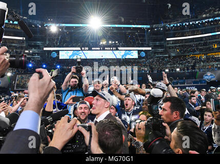 April 26, 2018: Dallas Cowboys fans during the first round of the 2018 NFL  Draft at AT&T Stadium in Arlington, TX Albert Pena/CSM Stock Photo - Alamy