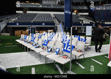 April 27, 2018: A Dallas Cowboys fan dresses up during the second round of  the 2018 NFL Draft at AT&T Stadium in Arlington, TX Albert Pena/CSM Stock  Photo - Alamy