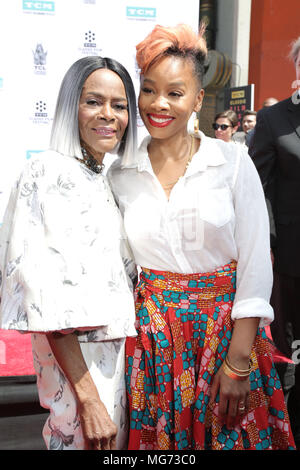 Hollywood, California, 27 April 2018. Cicely Tyson, Anika Noni Rose. Hand and Footprint Ceremony honoring Cicely Tyson during the 2018 TCM Classic Film Festival held at TCL Chinese Theatre. Photo Credit: PMA/AdMedia Credit: Pma/AdMedia Stock Photo