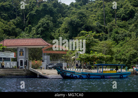 Nusa Kambangan (also known as Nusakambangan, or Pulau Nusa Kambangan), located in cilacap, central java province, indonesia. Stock Photo