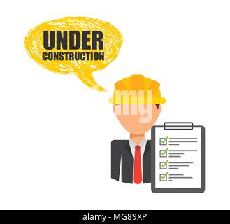 under construction design, vector illustration eps10 graphic Stock Vector