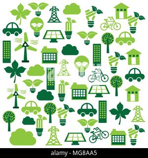 think green design, vector illustration eps10 graphic Stock Vector