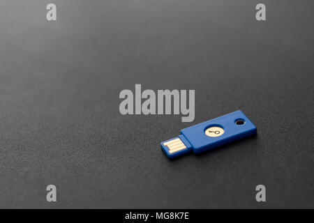 usb flash key drive shaped like cartoon policeman open lid on white ...