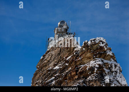 Sphinx Observatory - Switzerland.  Sphinx-Observatorium. Jungfraujoch. Schweiz. Stock Photo