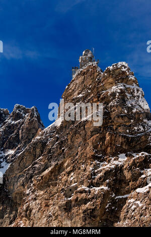 Sphinx Observatory - Switzerland.  Sphinx-Observatorium. Jungfraujoch. Schweiz. Stock Photo