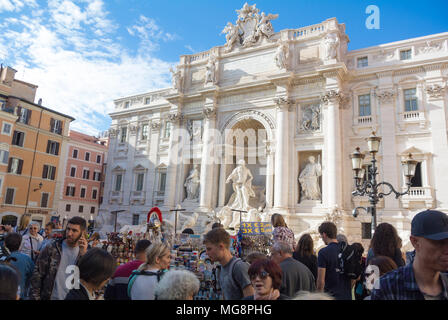 trevi fountain, rome, italy Stock Photo