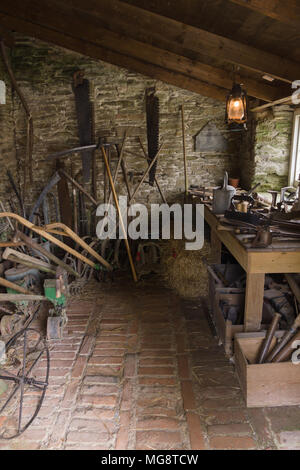 Inside a tool shed in a garden. HDR Stock Photo: 101395805 