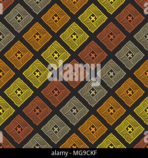 Abstract warm colored background. Seamless pattern. Abstract yellow and orange texture. Square element. For wallpaper, pattern fills, web page backdro Stock Vector