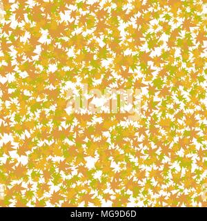 Colourful maple leaves. Seamless pattern. Japanese momiji season. Fall background. Acer palmatum. Autumn colors. For web site background, decoration o Stock Vector